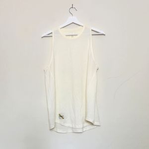 Tracksmith Harrier Merino Wool Tank Cream Large